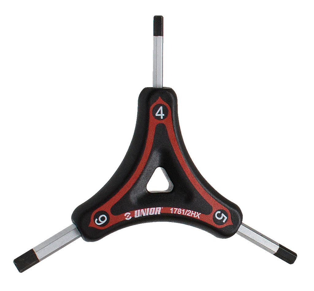 UNIOR KLJUČ INBUS TROKRAKI Art.1781/2HX-US. 4,5,6 mm (624909)