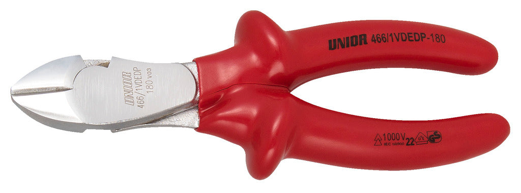 UNIOR KLEŠČE ŠČIPALNE STRANSKE MOČNE VDE Art.466/1VDEDP 200 mm (619196)