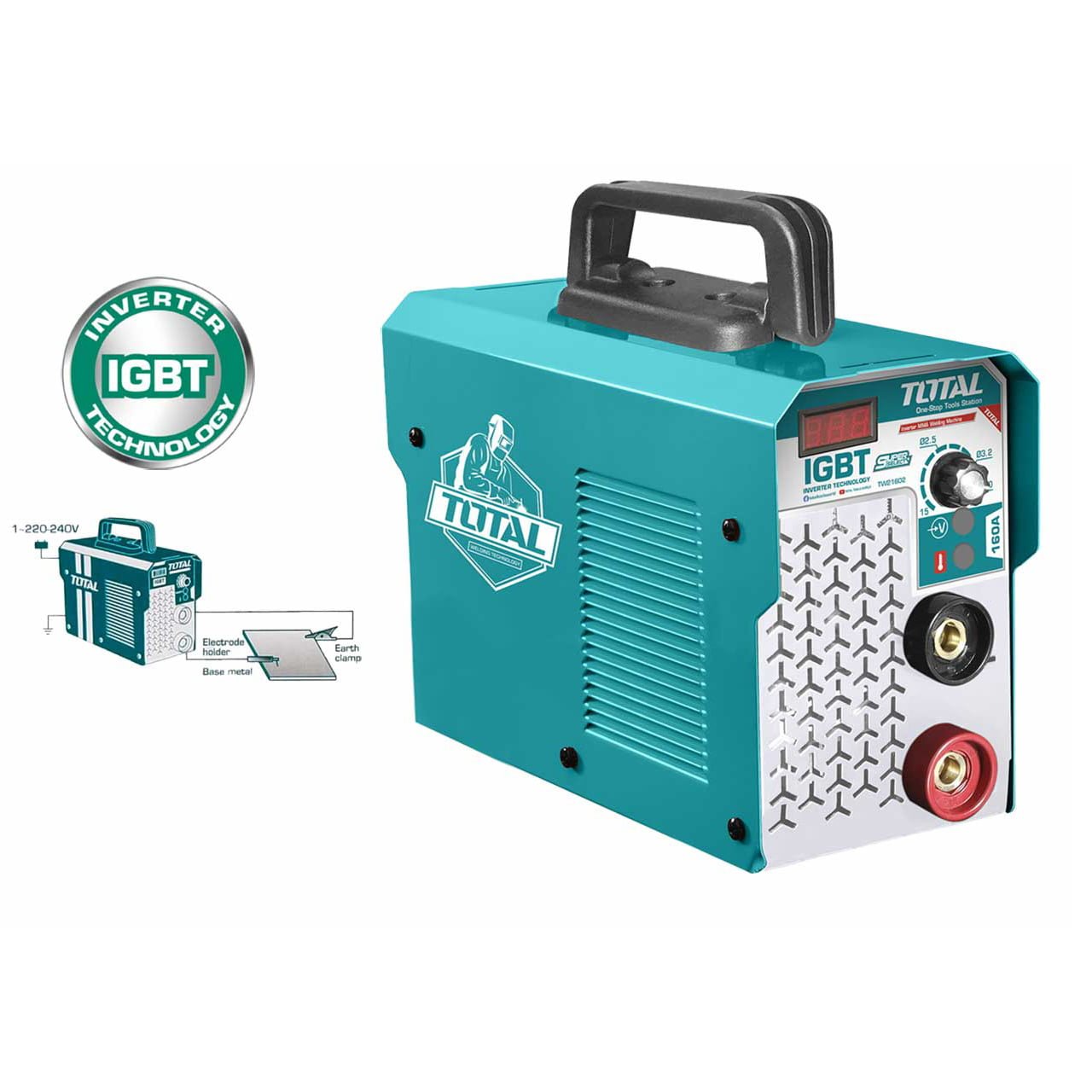 MMA varilni aparati (inverter) 160A (TW21602E) TOTAL