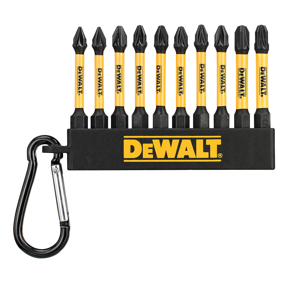 DEWALT GARNITURA VIJAČNIH NASTAVKOV PZ DEWALT DT7276 EXTREME, 10 kos, z zaponko PZ1 x2, PZ2 x6, PZ3 x2, 57mm (DT7276)