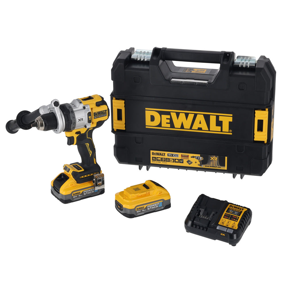 Vrtalnik Udarni Akumulatorski Dewalt DCD1007H2T 18 V, 2 Bat. in Pol