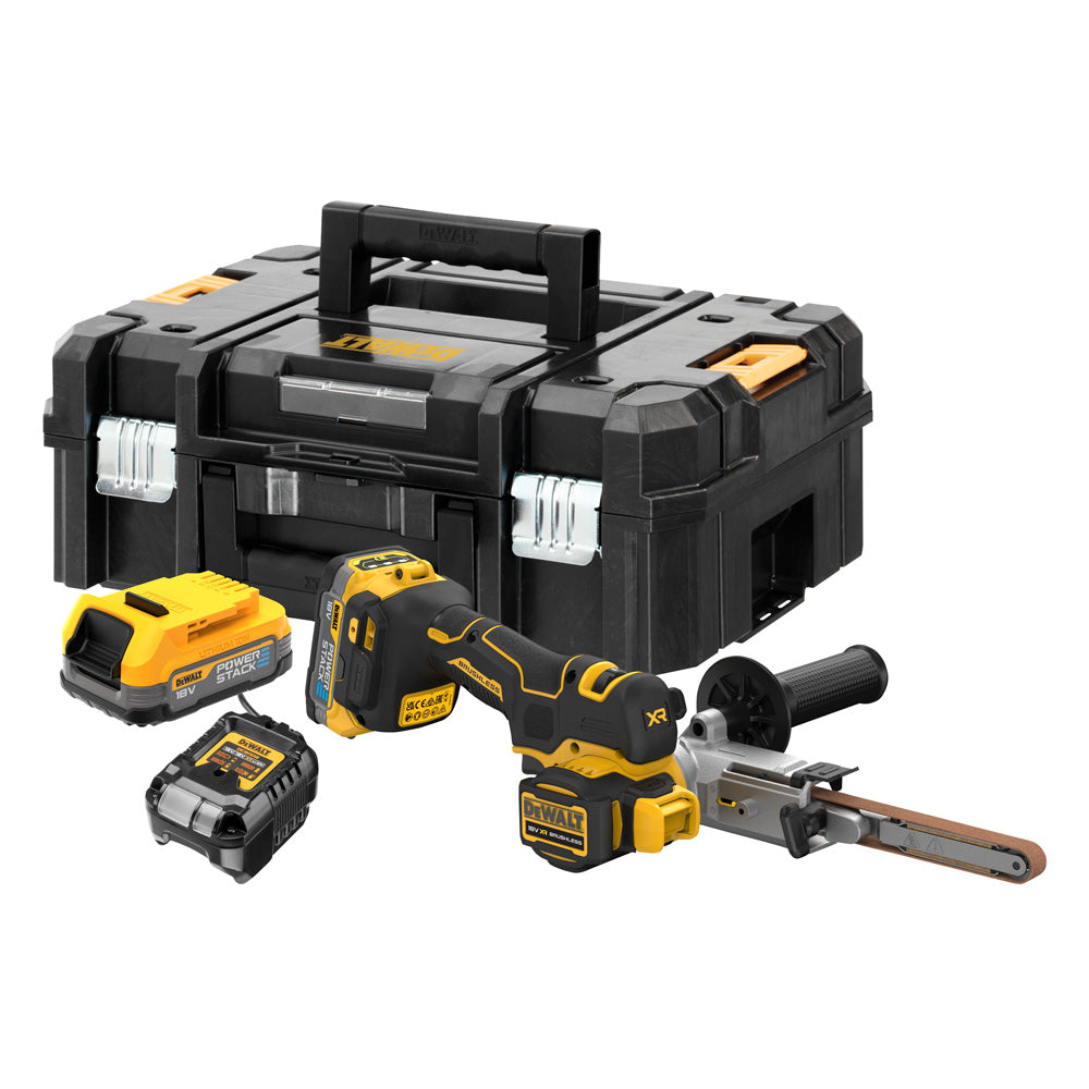 Brusilnik Tračni Akumulatorski Dewalt DCM200E2T 18 V, 2 Bat. in Pol