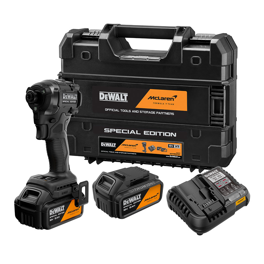 DEWALT VIJAČNIK UDARNI AKUMULATORSKI DEWALT DCF86MP2T 18 V, MCLAREN. 18 V, 1/4˝, 205Nm (DCF86MP2T)