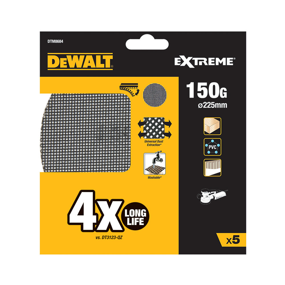 DEWALT MREŽA BRUSNA DEWALT DTM8684 GIRAFFE,za brusilnik 225. G.150/5kos (DTM8684)