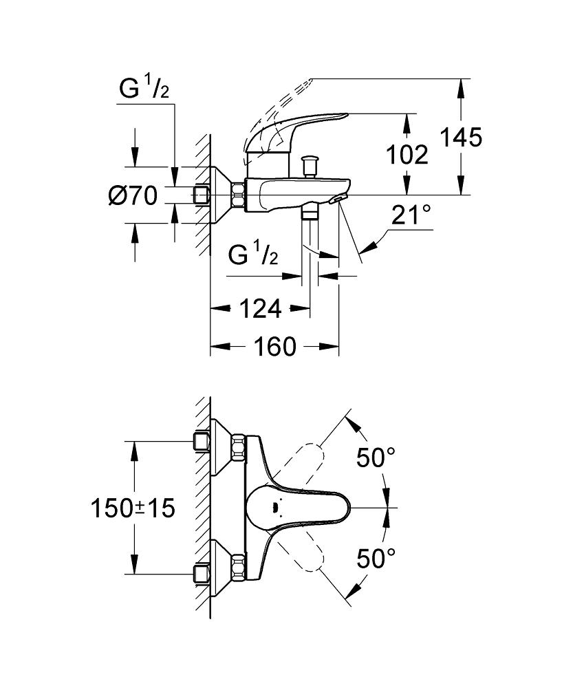 PIPA GROHE EUROECO KAD 32743 000