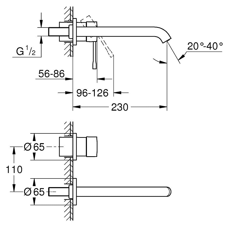 PIPA GROHE ESSENCE UMIV. STENSKA 19967 001