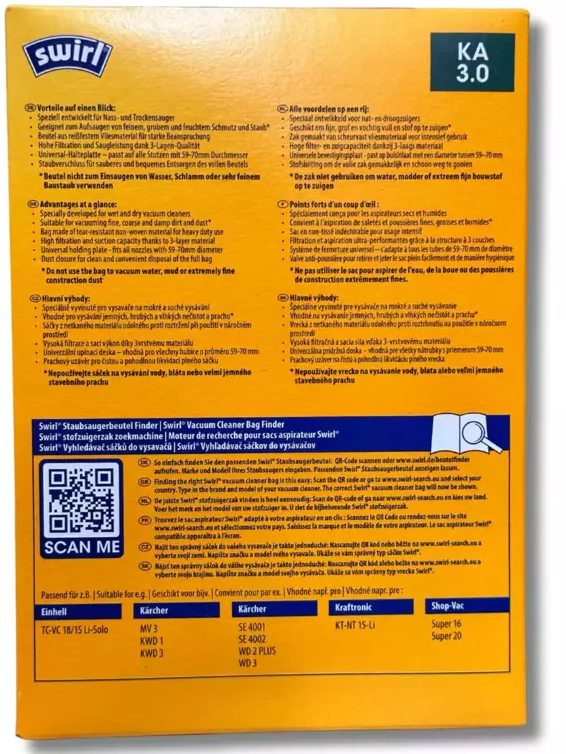 Swirl vrečke za sesalec KÄ 3