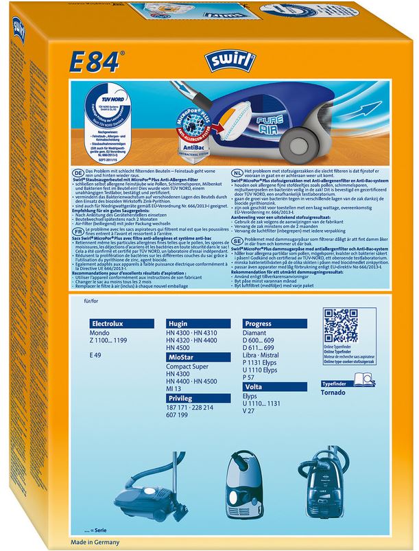 Swirl vrečke za sesalec E84