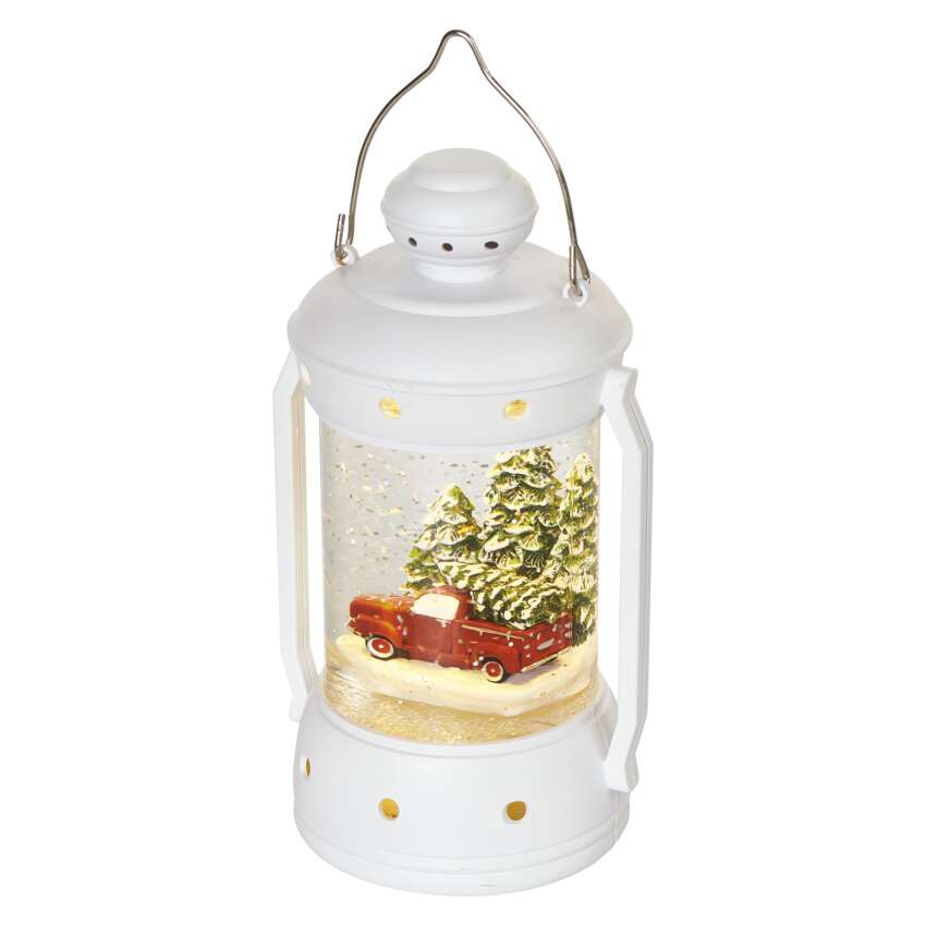 LED božična laterna, 19,5 cm, 3x AA, notranja, topla bela, časovnik