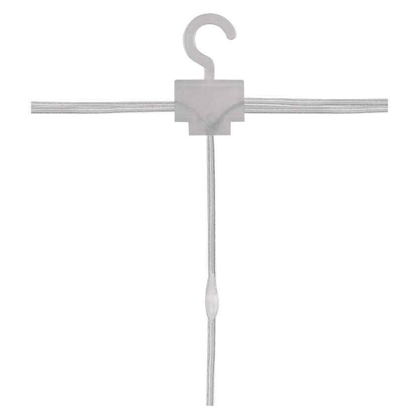 LED božična nano veriga drop zavesa, 1,7x2 m, zunanja in notranja, topla bela, programi