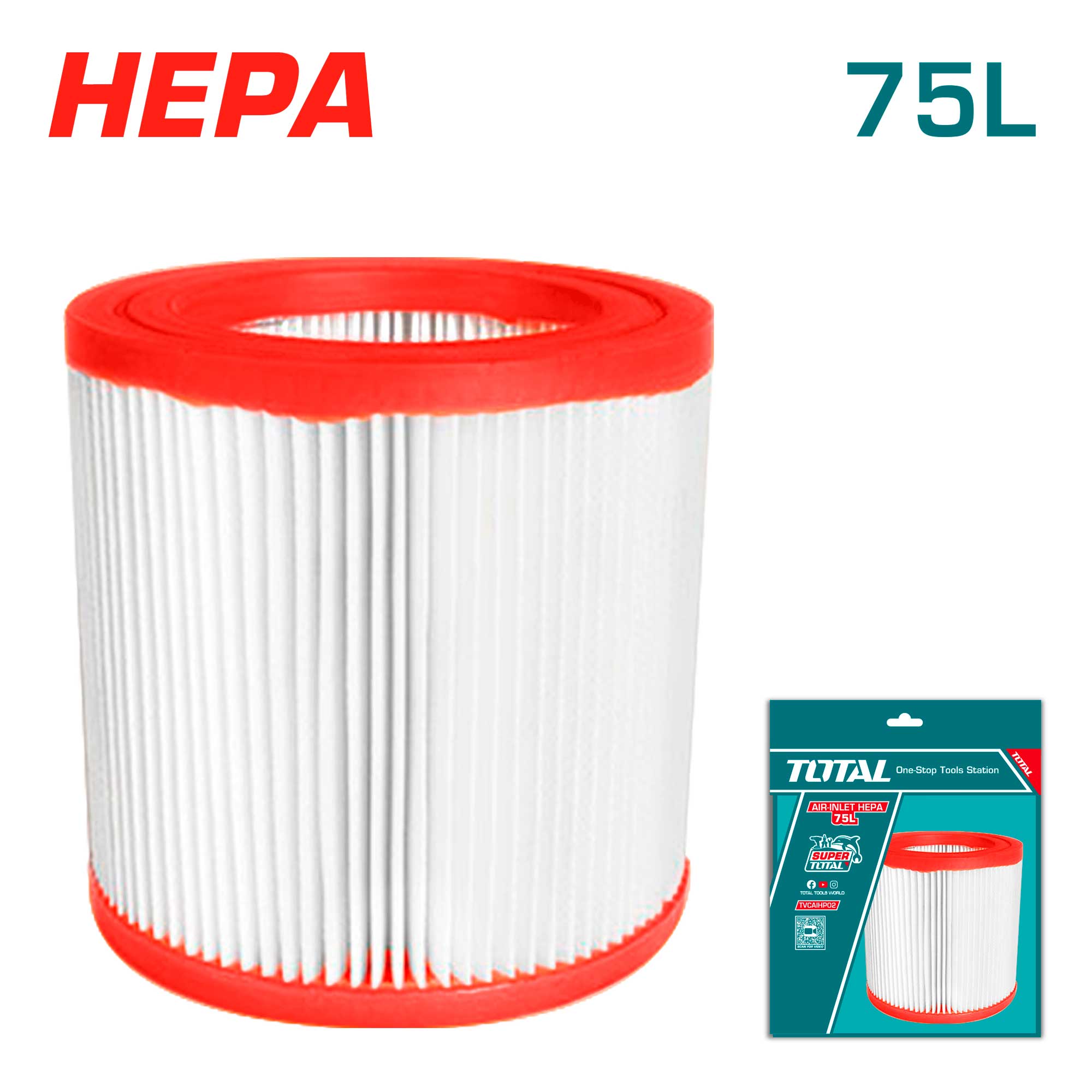 HEPA filter 75L / F8 / 95% (TVCAIHP03) TOTAL