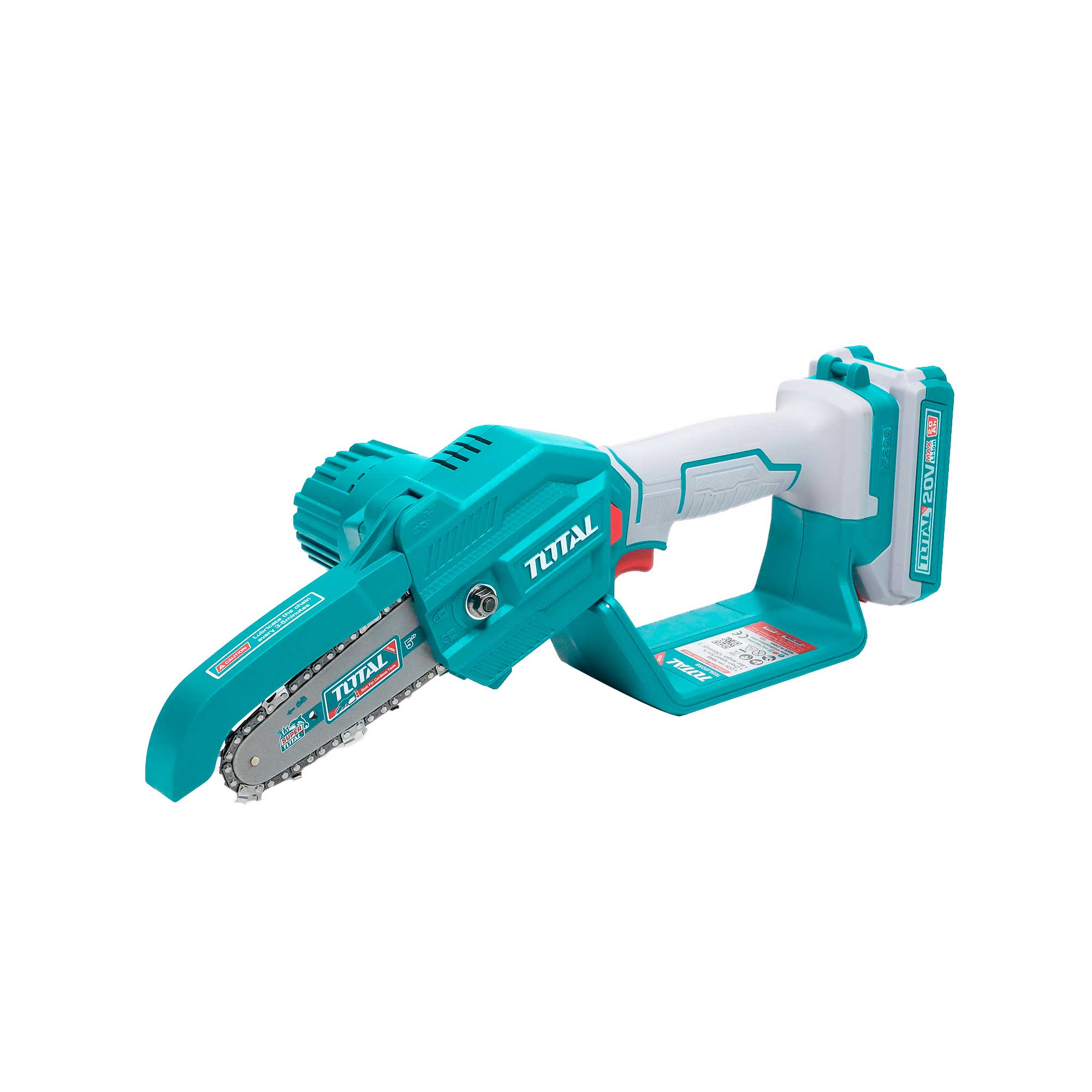 Akumulatorska mini verižna žaga 130mm, 20V/2.0Ah-7.5Ah/P20S (Brez baterije) (TGSLI2058) TOTAL