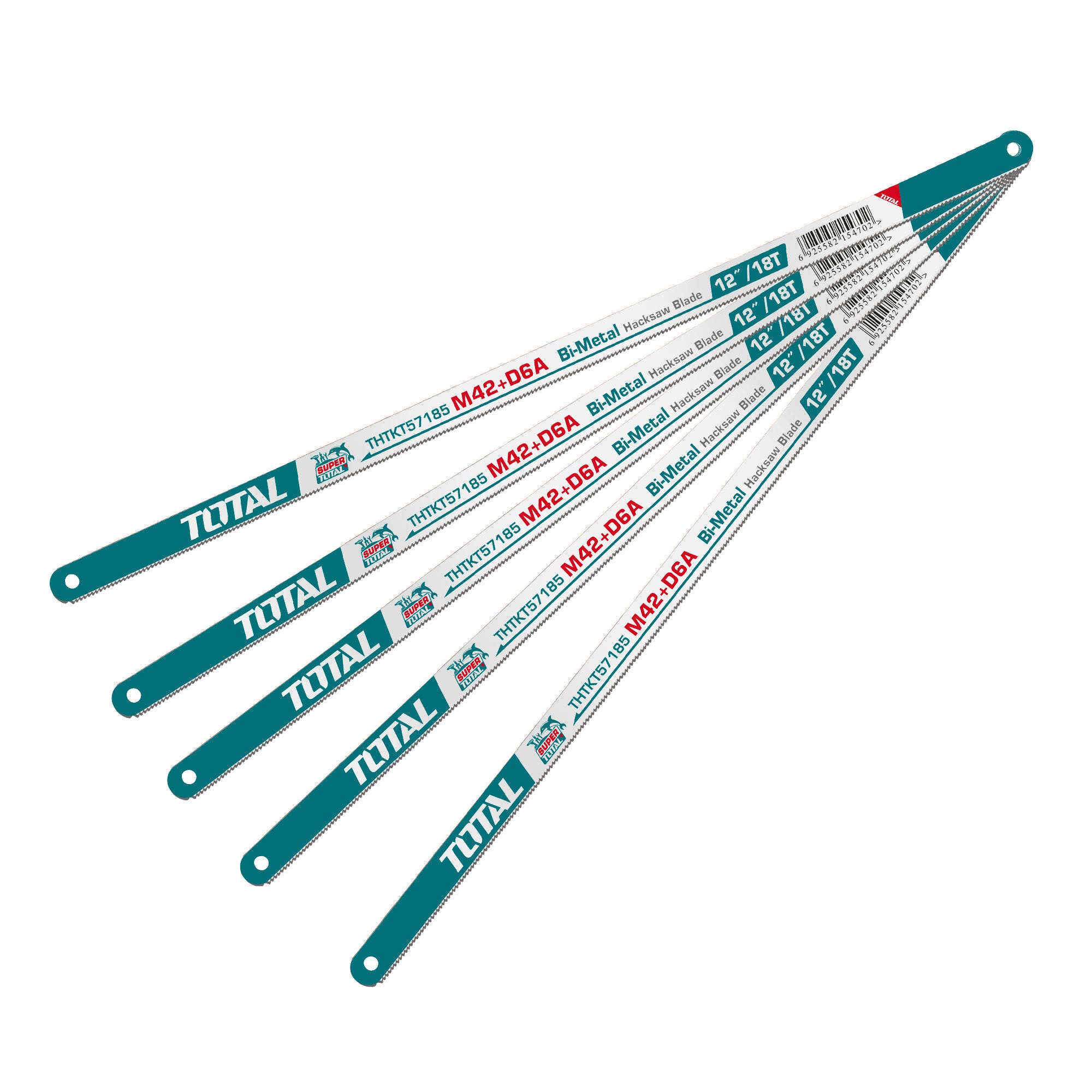 Set bimetalskih rezil za ročno žago za kovino 300mm /M42+D6A /5pcs /INDUSTRIAL (THTKT57185)