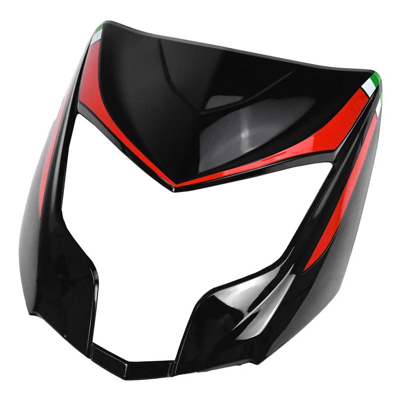 Maska - črna / rdeča - Longjia Eagle - skuter