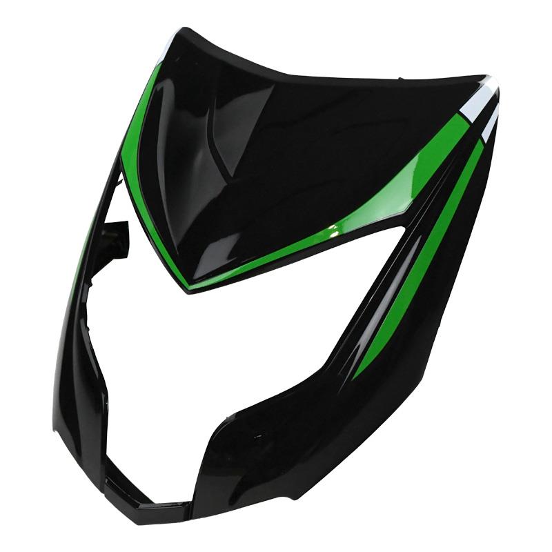 Maska - črna / zelena - Longjia Eagle - skuter