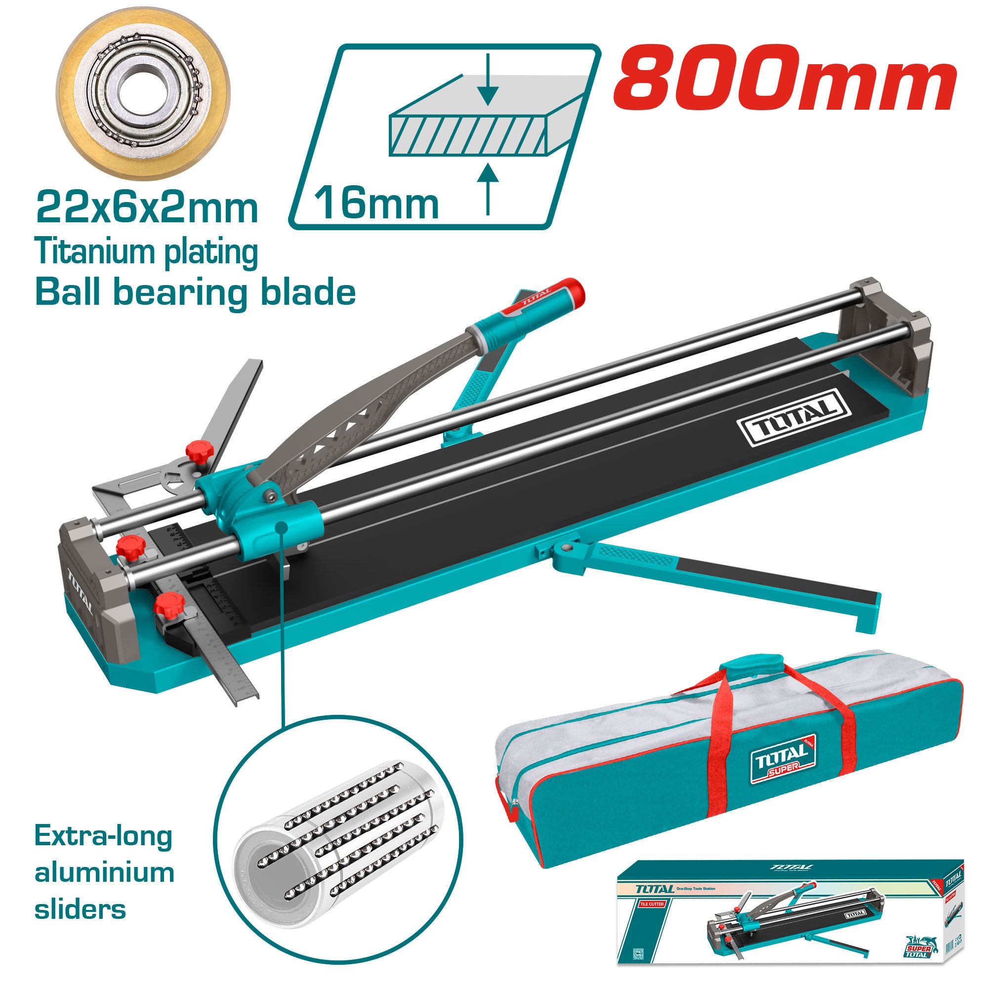Rezalnik keramičnih ploščic 800mm/ 16mm / INDUSTRIAL (THT578002)