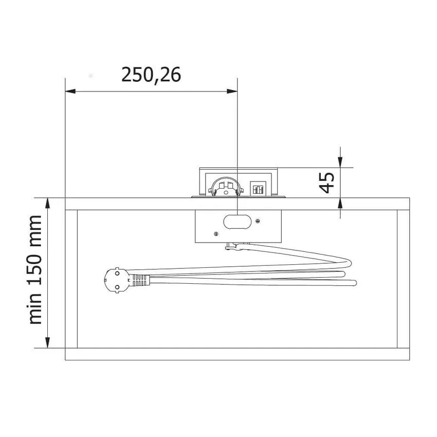 Vgradna vtičnica Avaro 1x Schuko in 1xUsb-A 1xUsb-C Bele barve