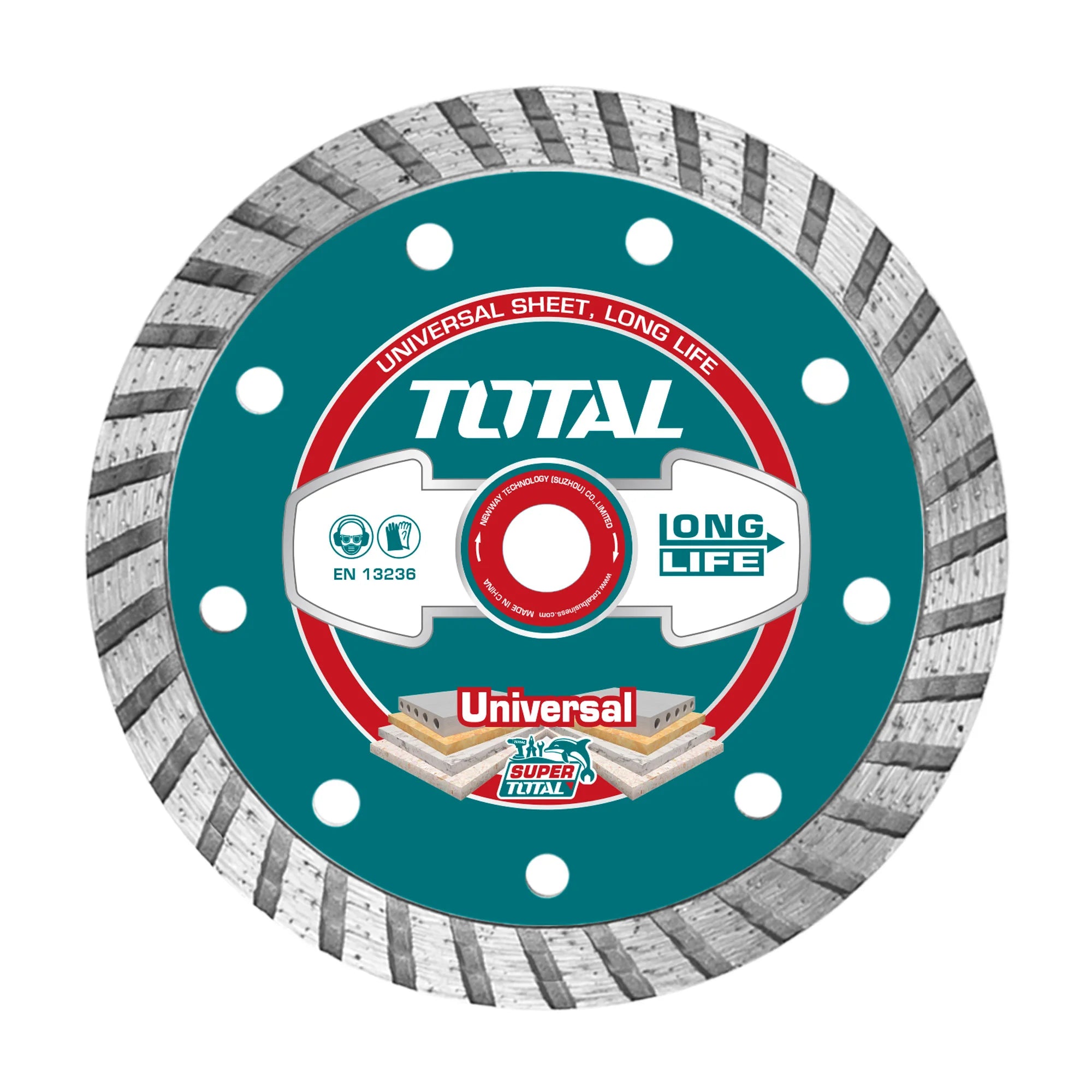 Turbo diamantna rezalna plošča 125(5″)X22mm / 10mm (TAC2131253) TOTAL