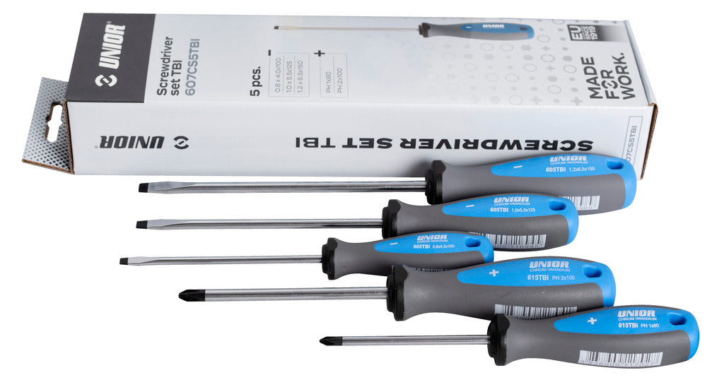 Unior izvijači ploščati križni TBI Art.607CS5TBI 3x PL/2x PH (611985)