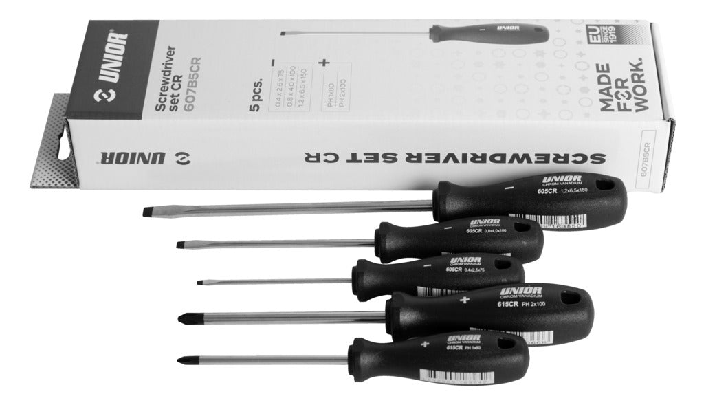 Unior izvijači ploščato križni CR Art.607B5CR 3x PL/2x PH (617021)