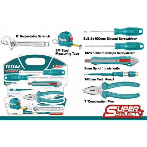 7-delni set ročnih orodij (THKTHP90076)
