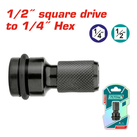 1/2 Square – 1/4 Hex adapter / 50 mm (TAC60501) TOTAL