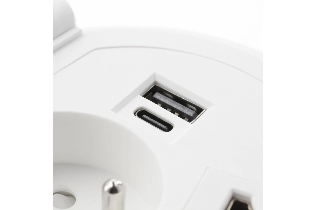 Vgradna vtičnica GTV CHARGER PLUS  AE-BPW1SACP Bela