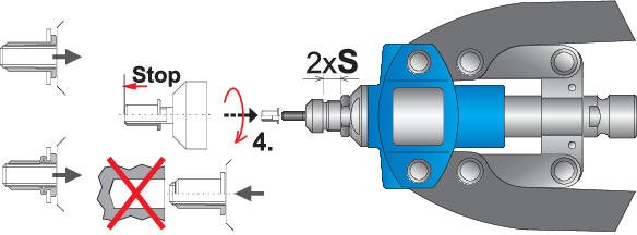 UNIOR KLEŠČE ZA KOVIČENJE V SOS VLOŽKU 3,2-6,4 mm (619880)