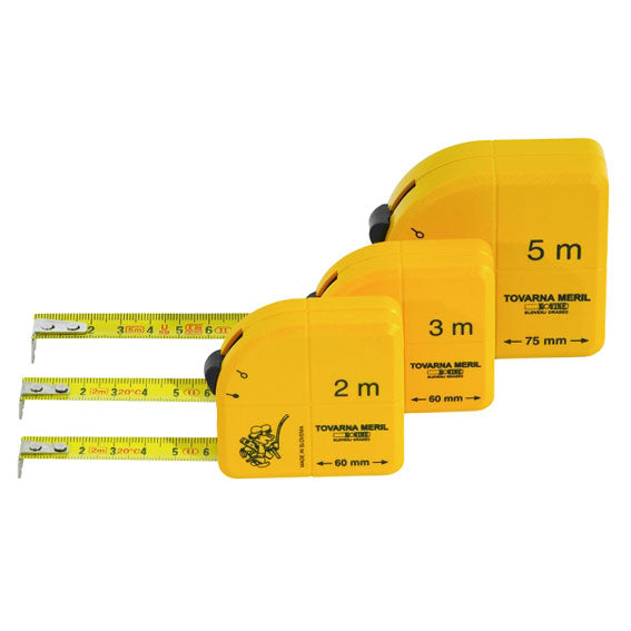 TOVARNA MERIL KOVINE METER TRAČNI PVC 5m/16mm