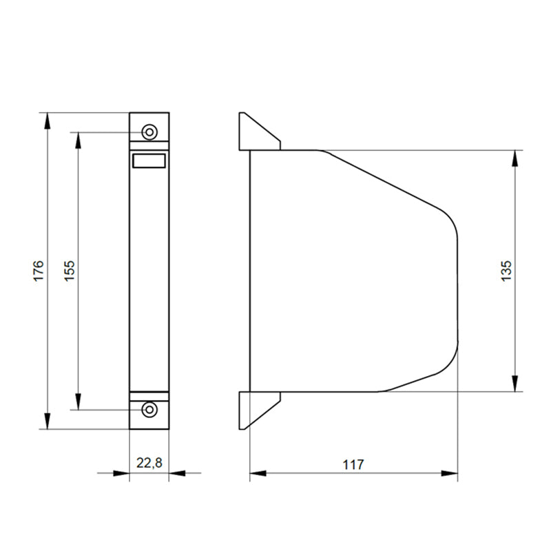 Avtomat za rolete Rjave barve brez traku