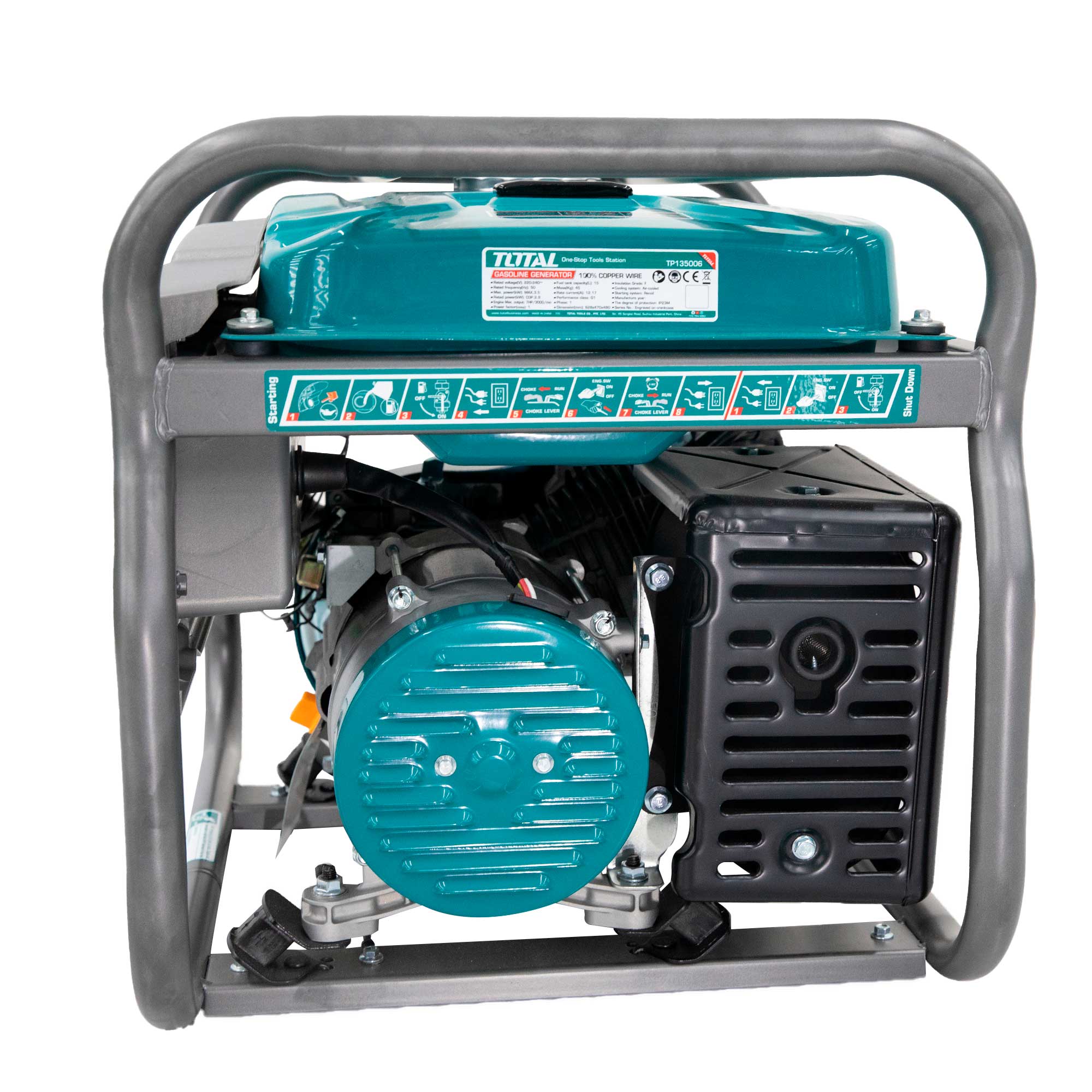 Generator bencinski 3,5KW, 15L/8hp/11hours/3000rpm /K-start / INDUSTRIAL (TP135006)