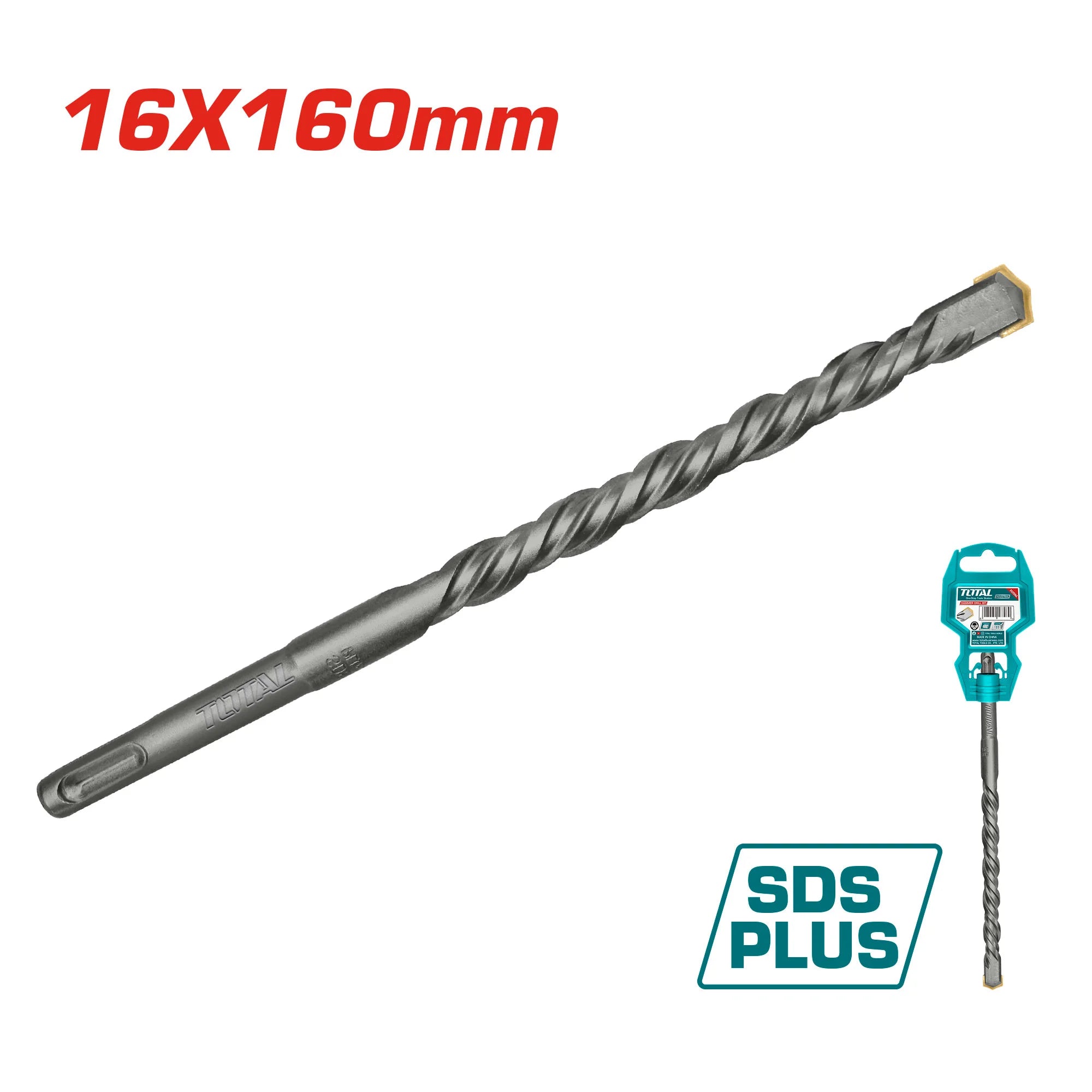SDS plus vrtalno kladivo 16x160mm INDUSTRIAL (TAC311601) TOTAL
