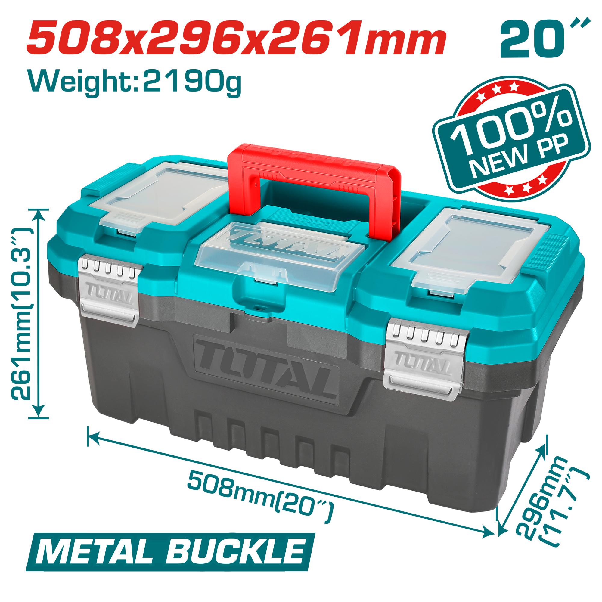 Plastična škatla za orodje 508x296x261mm / 20″  (TPBX0202) TOTAL
