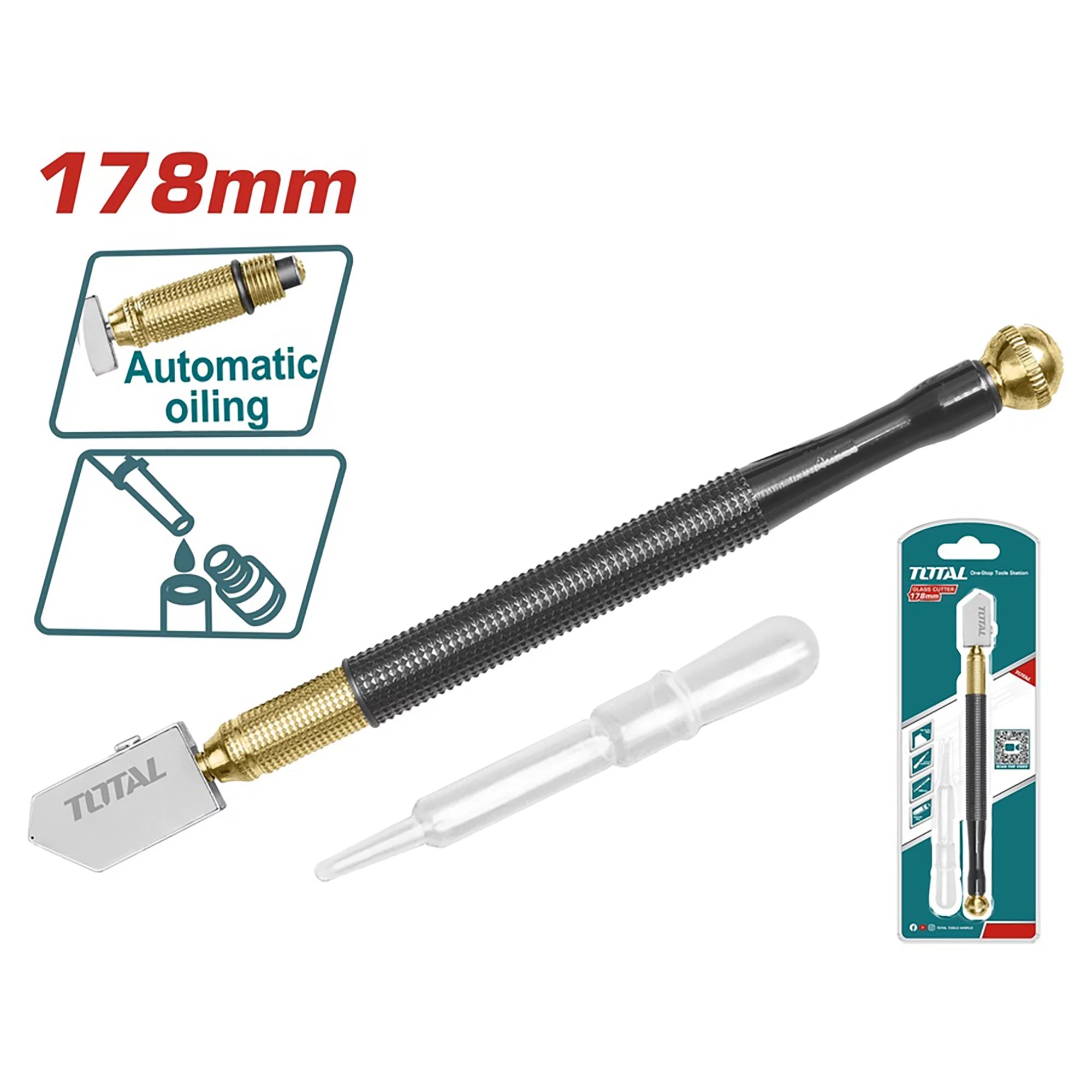 Močan rezalnik stekla 178mm (THT561781) TOTAL