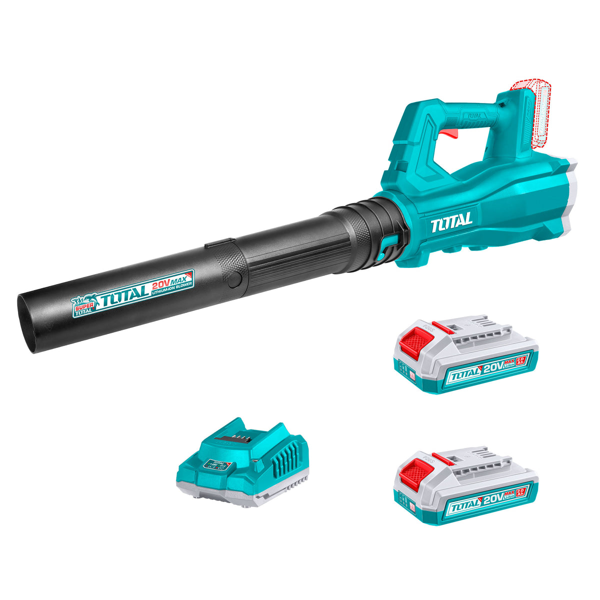 Akumulatorsko puhalo 15000rpm /8.5m3/20V/2.0Ah-8Ah/P20S/ INDUSTRIAL (SET Baterija 2x2Ah, Polnilec) (TABLI203232E)