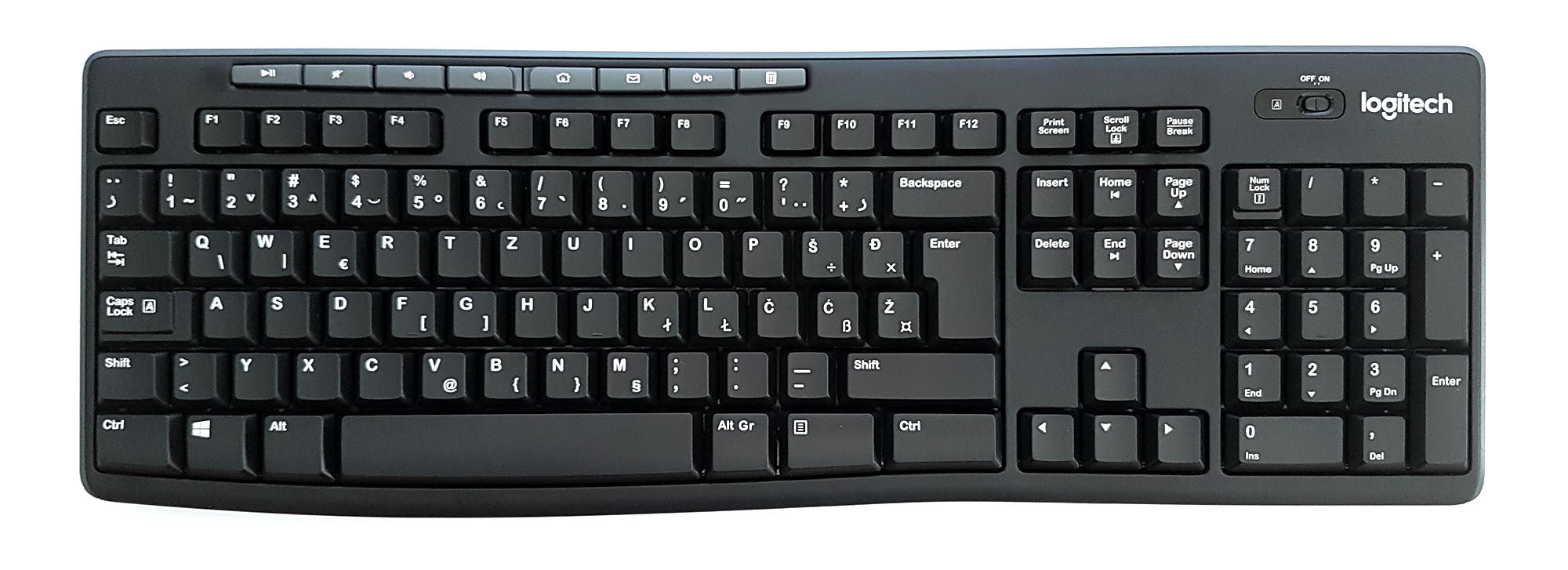 Tipkovnica in miška Logitech Wireless Combo MK270, SLO