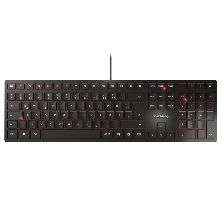 Tipkovnica Cherry KC 6000 Slim, črna, USB, UK SLO g.