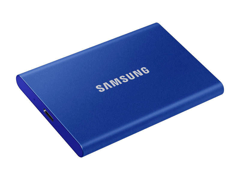 Zunanji SSD 1TB Type-C USB 3.2 Gen2 V-NAND UASP, Samsung T7, moder (MU-PC1T0H/WW)