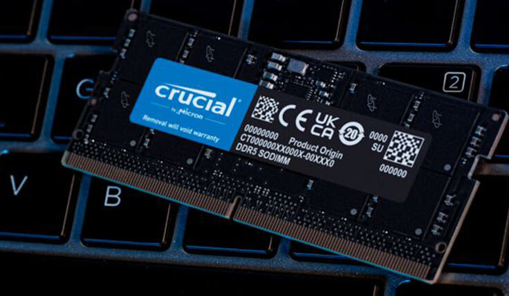 RAM SODIMM DDR5 16GB PC5-38400 4800MT/s CL40 1.1V Crucial