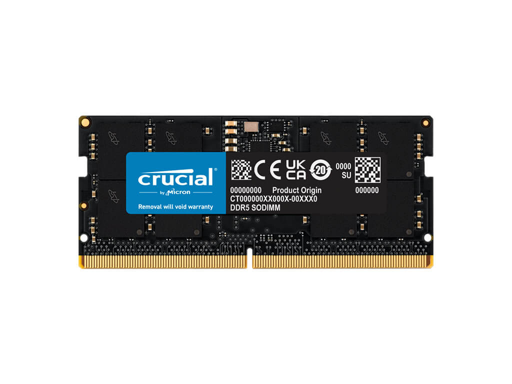 RAM SODIMM DDR5 32GB PC5-38400 4800MT/s CL40 1.1V Crucial