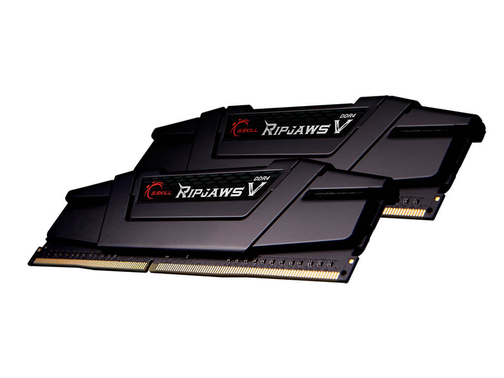 RAM DDR4 16GB Kit (2x 8) PC4-28800 3600MT/s CL16 1.35V, G.SKILL Ripjaws V, črn