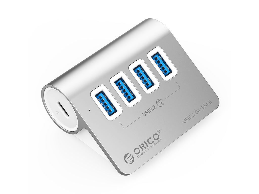 USB-C hub s 4 vhodi, 4x USB-A 3.2 Gen1, 5Gbps, ALU, ORICO M3U4-05