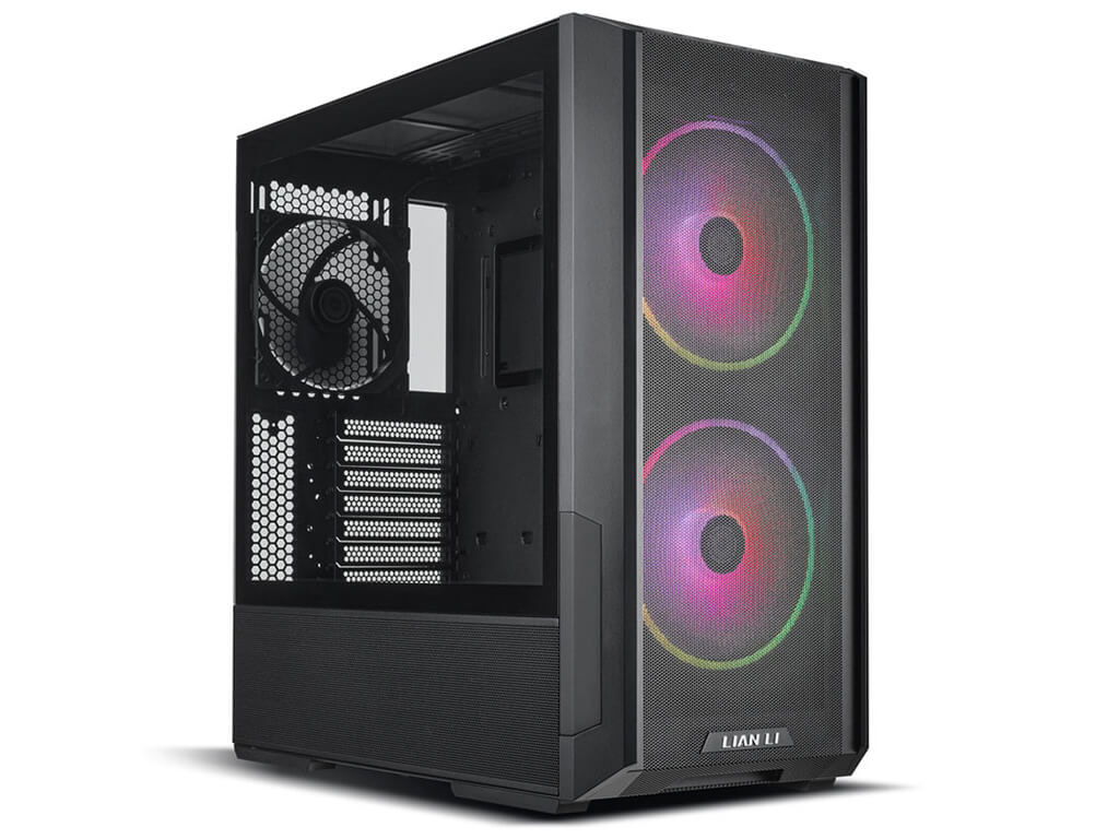 Računalniško ohišje ATX Lian Li LANCOOL 216, Midi-Tower, ARGB, kaljeno steklo, črno