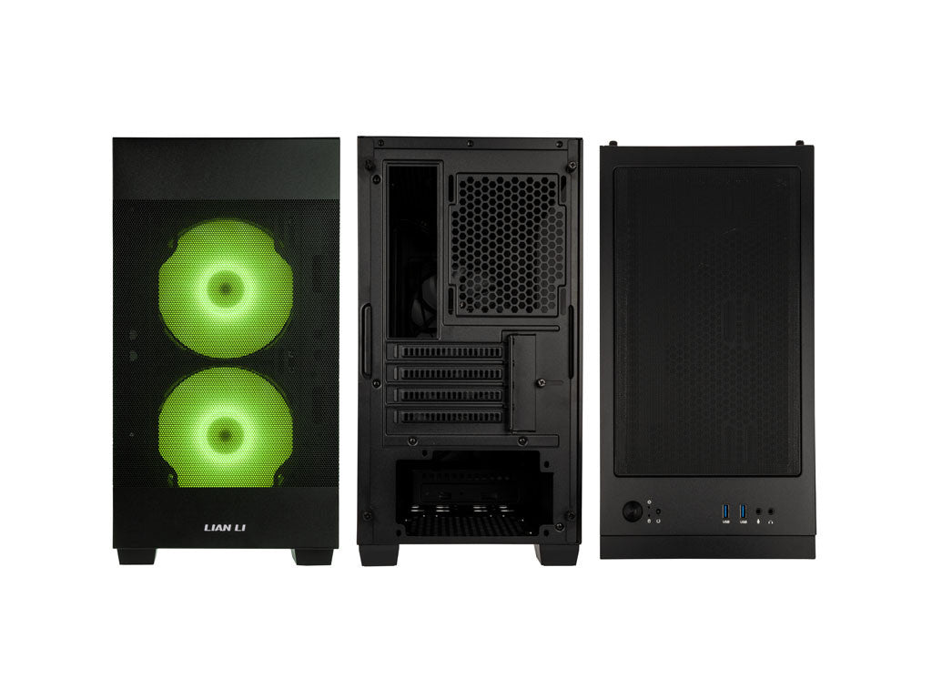 Računalniško ohišje Lian Li LANCOOL 205M Mesh, Micro-ATX, kaljeno steklo, črno