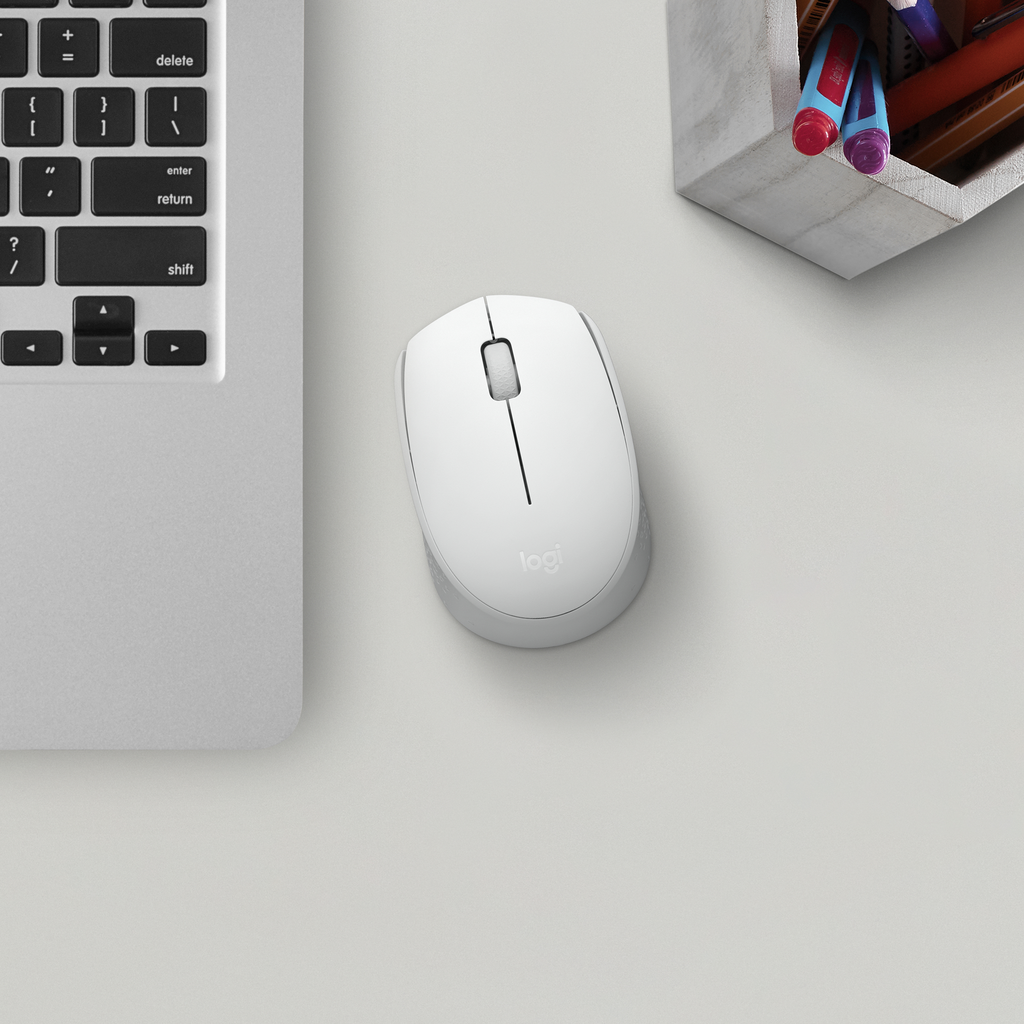 Miška Logitech M171 Wireless, bela