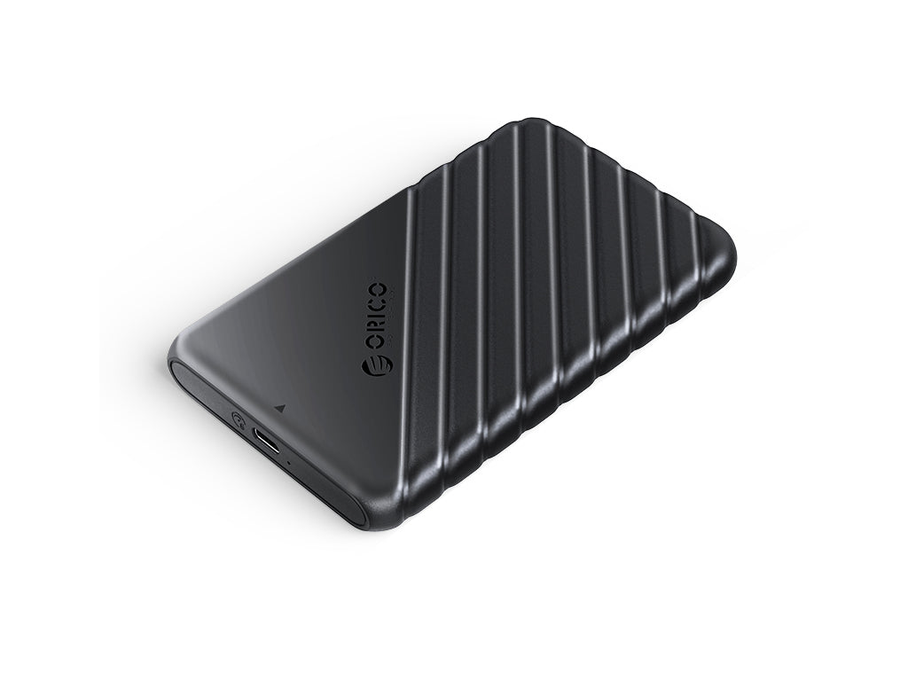 Zunanje ohišje za 2,5'' HDD/SSD, USB-C 3.1 UASP v SATA3, tool-free, črno, ORICO 25PW1C-C3