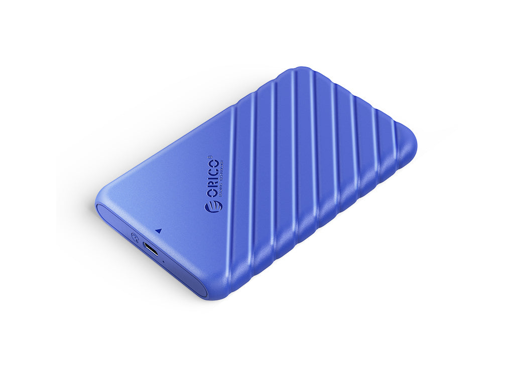 Zunanje ohišje za 2,5'' HDD/SSD, USB-C 3.1 UASP v SATA3, tool-free, modro, ORICO 25PW1C-C3
