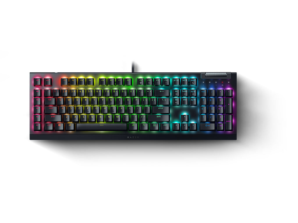 Tipkovnica Razer BlackWidow V4 X, zelena stikala, US SLO g.