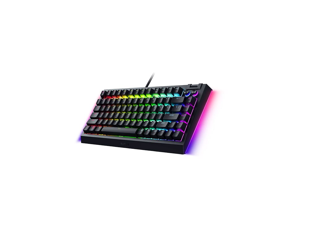 Tipkovnica Razer BlackWidow V4 75%, črna, US SLO g.