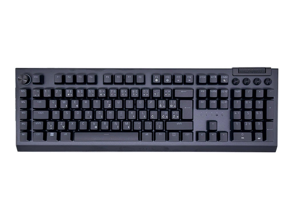 Tipkovnica Razer BlackWidow V4 Pro, zelena stikala, UK SLO g.